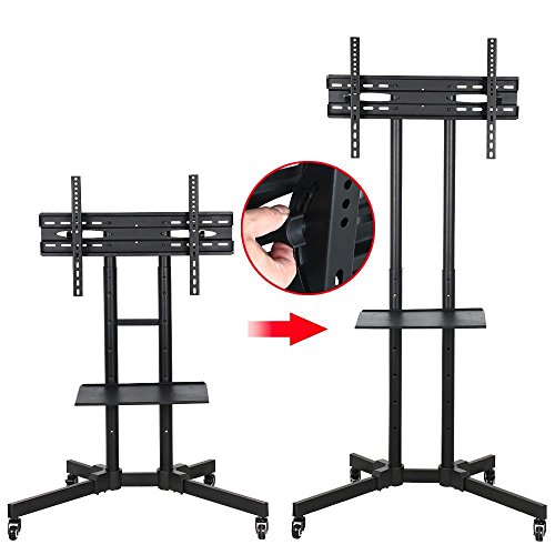 Yaheetech TV Ständer Standfuß für TV Fernseher Stand Halterung Höhenverstellbar schwenkbar 32-65 Zoll max. 600x400 mm bis 50 kg