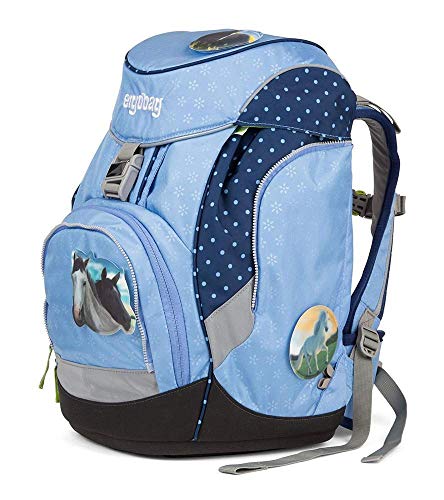 Ergobag Pack HimmelreitBär, ergonomischer Schulrucksack, Set 6-teilig, 20 Liter, 1.100 g, Blau