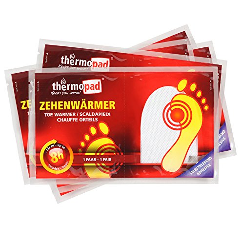 Thermopad Zehen-Wärmer | Angenehme Wärme für die Zehen | 37°C | ultra dünne Heiz-Pads | sofort einsetzbar | 8 Stunden intensive Wärme  | 5 Paare
