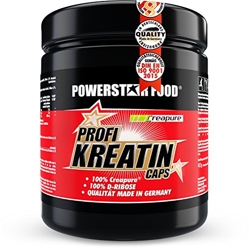 Kreatin Monohydrat hochdosiert - 500 Kapseln - 100% reinstes CREAPURE plus D-Ribose für direkte Kraftsteigerung, mehr Maximalkraft, erhöhtes Muskelwachstum & deutlich mehr Ausdauer - Made in Germany