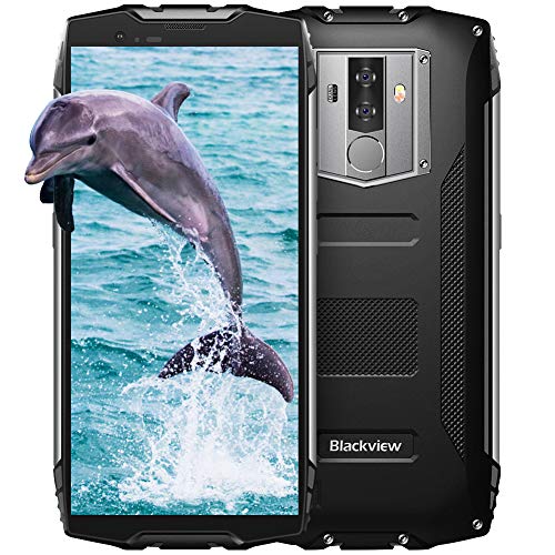 Blackview BV6800 Pro Outdoor Handy 6580mAh Große Batterie mit IP68 Wasserdicht, 16MP + 8MP Dual Kameras 64GB interner Speicher, 18:9 FHD+ 5.7 Zoll Display Android 8.0 Smartphone NFC GPS Schwarz