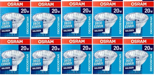 10 Stück Halogenstrahler OSRAM Decostar 51S 12V 20W 36° GU 5,3