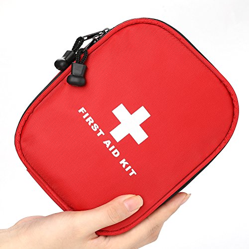 Erste Hilfe Set 143-teilig mit medizinischen Notfall (Iodophor Tupfer, CPR-Maske und Schere) und Überlebensanlage für Anto,Outdoor, Zuhause