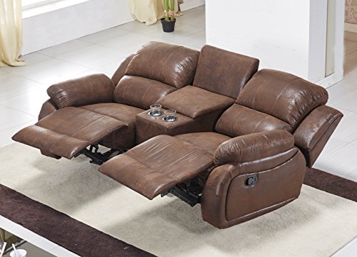 Mapo Möbel Microfasersofa Kinosofa Relaxcouch Fernsehsofa 5129-Cup-2-VF03