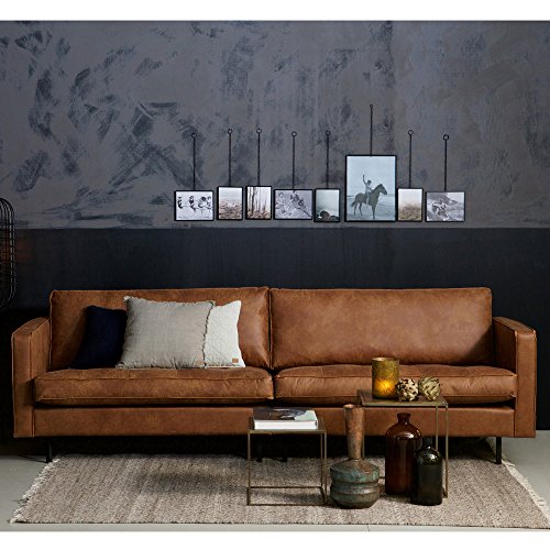 3 Sitzer Sofa RODEO CLASSIC Echtleder Leder Lounge Couch Ledersofa cognac