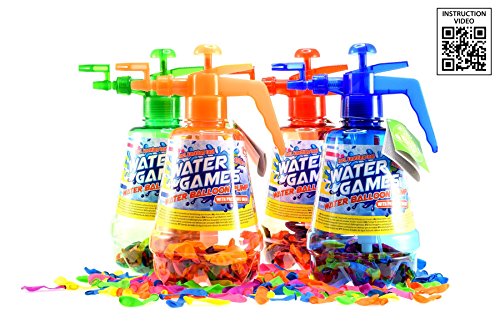 Wasserbomben Wasserballonpumpe, 3 fach sortiert, inklusive Ballons