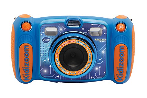 Vtech Kidizoom Duo 5.0 Digitale Kamera für Kinder, 5 MP, Farbdisplay, 2 Objektive, Pink Englische Version blau