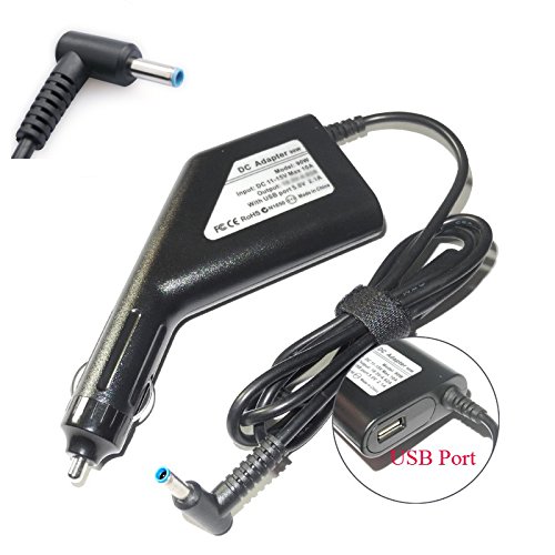 Helperinc Notebook Netzteil Laptop Ladekabel Kfz Ladekabel Adapter HP ProBook G2 Serien ProBook G3 G4 und G5 Serien HP EliteBook G3 G4 Serien Folio G1 und G2 Serein - 19,5V 4,62A - 4.5*3.0 mm Stecker