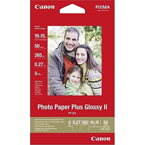 Canon 2311B003 PP-201 plus photo paper inkjet 265g/m2 10x15 cm 50 Blatt Pack