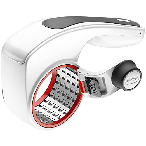 Zyliss Käse-Trommelreibe Gemüsetools ABS, TPE, POM, Stainless Steel weiß/rot/anthrazit 17 x 12 x 8 cm