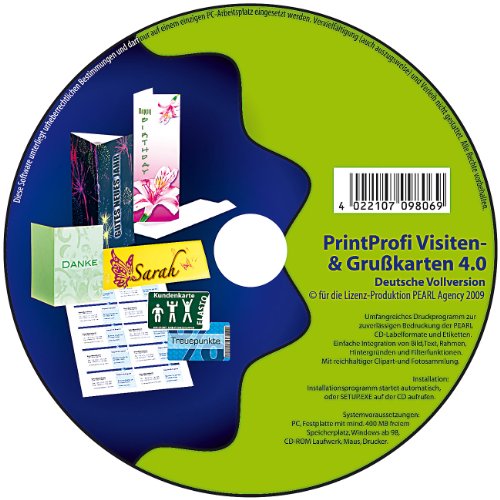 Print Profi 4.0 Druck-Software für Gruß & Visitenkarten