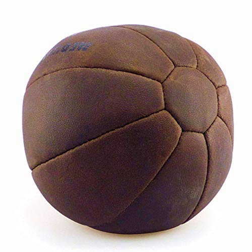Profi Echtleder Medizinball Medizin Ball 5 kg Vintage Retro Look