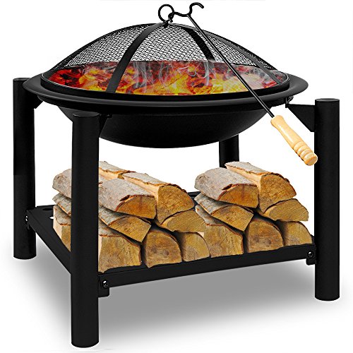 Feuerstelle 50x50 rund - Feuerkorb Feuerschale Grillfeuer Lagerfeuer