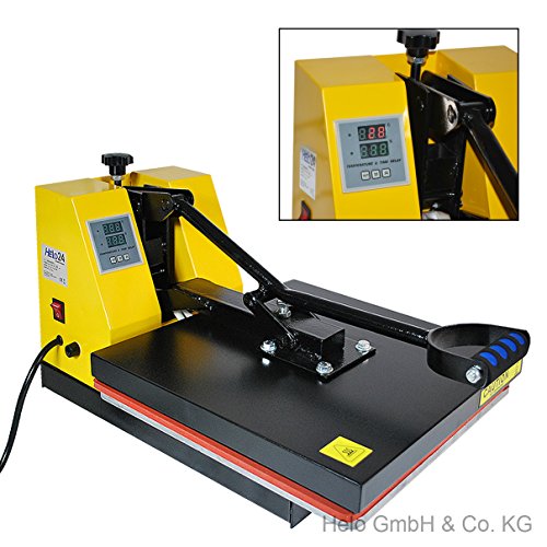 HELO Transferpresse 38 x 38 cm Standard mit verbesserter Hebeltechnik Textilpresse