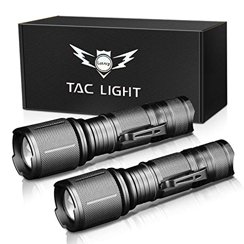 Puaida LED Taschenlampe, 1600 Lumen Extrem Hell Tragbare Taschenlampe, 5 Modi Zoombare Handlampe Wasserdicht für Outdoor Camping Wandern