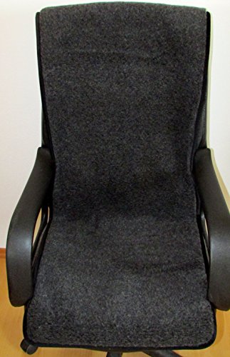 Sesselschoner anthrazit 100% Merinowolle 50x200 cm made in Germany!