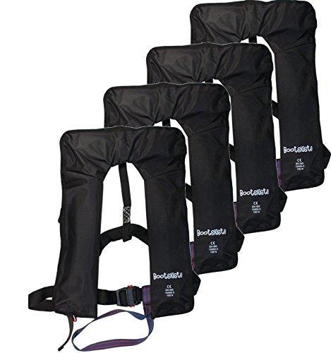 4 Stück vollautomatische Rettungsweste mit Bergungsschlaufen 160 Newton (Rettungsweste)