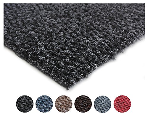 Schmutzfangläufer PICOLLO in Meterware – Anthrazit, 100x200cm  Rutschfest  Robust  Pflegeleichter Schmutzfangteppich | Effektiver Küchen-Läufer, Schmutzläufer | Schwere Eingangsmatte, Sauberlaufmatte | Schmutzfangmatte für Flur & Eingangsbereich