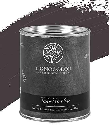 Lignocolor Tafelfarbe Tafellack echter Tafel-Look 750ml (Cement 02)