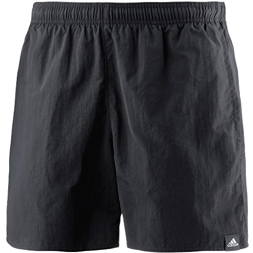 adidas Herren Solid Short Length Badeshorts, Black, L