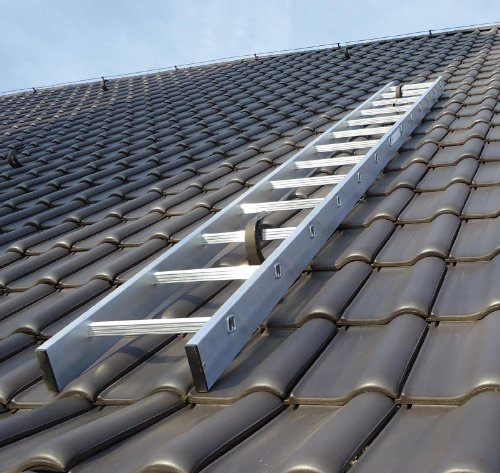 Kaminkehrerleiter Dachleiter Aluminium 18 Sprossen 5,04m