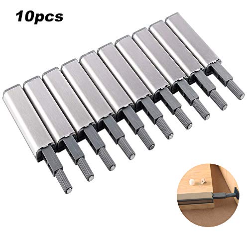 Türdämpfer， 10 stück Push-open System Dämpfungspuffer, Edelstahl ABS Kunststoff Langlebig Tragbar Kann Für Tür Schrank Schubladenschrank Kleiderschrank Tür Verwendet Werden
