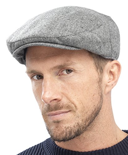 Tom Franks Mens, Die Traditionelle Schiebermütze - Herren, grau, L/XL