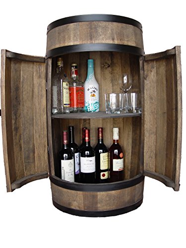 weeco Fassbar mit Tür, Handgemacht Holzfass, Fassregal 81 cm - Hersteller
