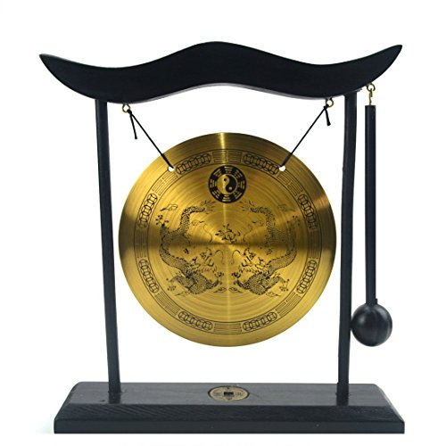 Zen-Desktop-Gong nach Feng Shui, aus Messing, H1303
