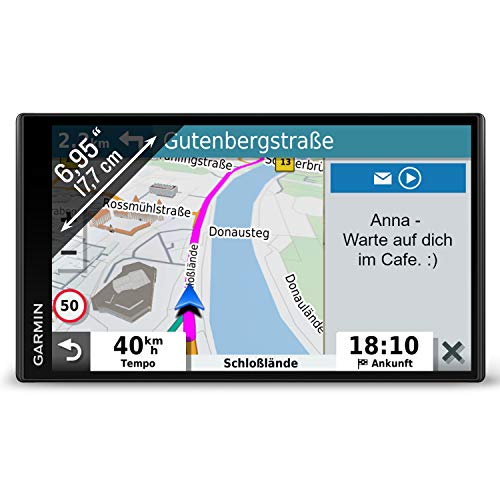 Garmin DriveSmart 65 MT-D EU Navi -  extragroßes Touch-Display, 3D-Navigationskarten und Live-Traffic via DAB+