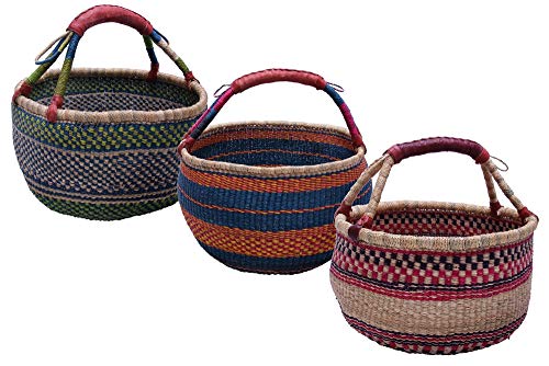Vetter Korbwaren Korbtasche, Seegras, bunt, d40cm