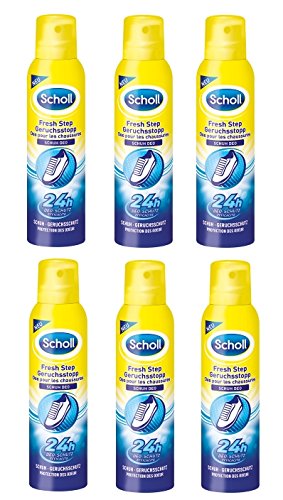 Scholl Fresh Step Geruchsstop Vorteilspack Schuhspray Schuhdeo 900ml (6 x 150ml)