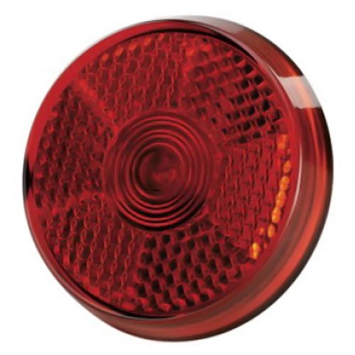 Prophete LED-Blinklicht, rund, rot, inkl. Batterie, schwarz, L