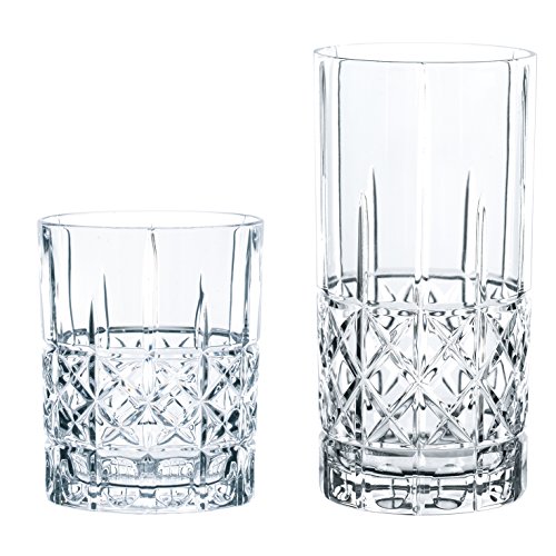 Spiegelau & Nachtmann, 12-teiliges Bargläser-Set, Je 6 Whisky- und Londrink-Gläser, Kristallglas, 445/345 ml, Highland, 100719