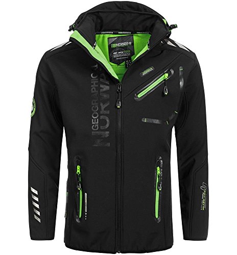 88C1 Amazon II Geographical Norway Rainman Herren Softshell Schwarz Gr. M
