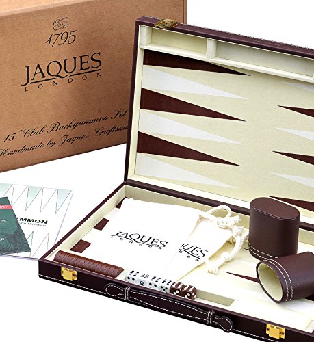 Backgammon Spiel- 15 Zoll - Luxus Backgammon Set von Jaques
