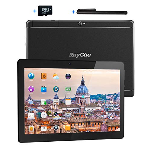 10,1 Zoll 3G Android Tablet, Android 8,1 Quad Core CPU, 64 GB ROM, 2 GB RAM, IPS HD (1280 x 800), entsperrter Telefonanruf Phablet PC mit Zwei SIM Kartensteckplätzen, WLAN, Bluetooth und Tablet Pad