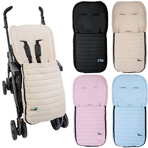 Fußsack Sommerfußsack für Kinderwagen Buggy Kinder Kinderwagenfußsack in 4 Farben (Beige)