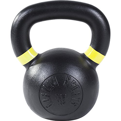 GORILLA SPORTS Kettlebell 4-32 kg Gusseisen Schwarz - Fitness-Kugelhantel 16 kg