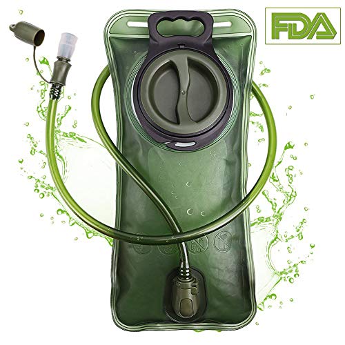 PUNDA Premium Trinkblase 2L mit Beissventil - BPA-frei, antibakteriell und auslaufsicher für Jeden Trinkrucksack geeignet - Hochwertiges Trinksystem 2 Liter für Sport & Freizeit