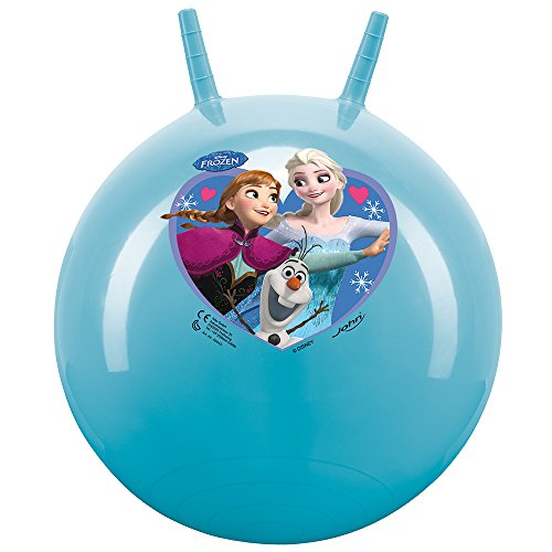 John 59534 - Sprungball Die Eiskönigin - Disney - Bedruckter Hopperball, Hüpfball, Springball, Hopper Ball für Drinnen & Draußen - wiederaufblasbar, robust - Fitness für Kinder