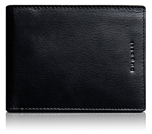 Bugatti Romano Geldbörse Echtleder, Querformat, Schwarz