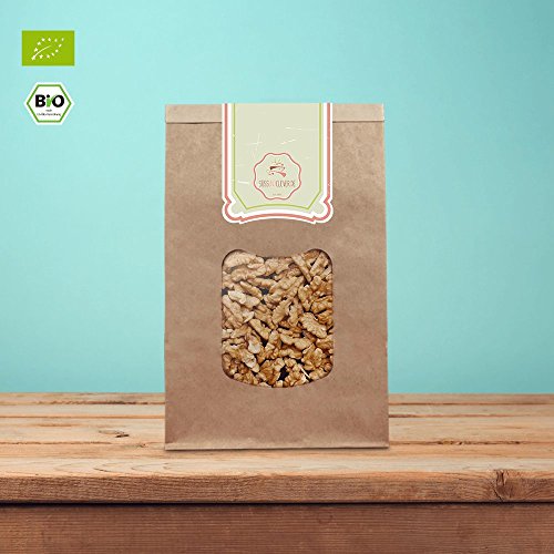 süssundclever.de | Walnüsse Bio | Walnussbruch | 1kg hochwertiges Naturprodukt | unbehandelt und 100% natürlich | plastikfrei und ökologisch-nachhaltig abgepackt | Walnusskerne