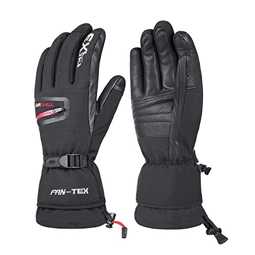 EXski Herren Skihandschuhe Winterhandschuhe Snowboard Handschuhe Motorrad Wasserdicht Warm Thinsulate, M