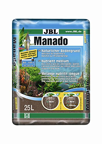 JBL 67025 Naturbodengrund für Süßwasser Aquarien Manado, 25 l