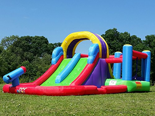 BeBop Total Wipeout Hüpfburg und Wasserrutsche