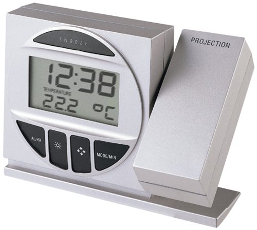 Technoline, Projektionswecker WT 590 mit Funkuhr, Innentemperaturanzeige und Datumsanzeige