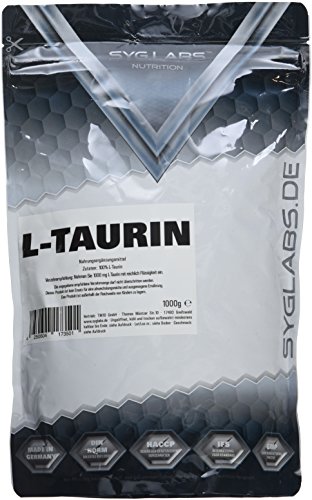 Syglabs Nutrition 100 Prozent Taurin Pulver - 1000 g reine Aminosäuren, 1er Pack (1 x 1 kg)
