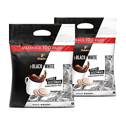 Tchibo Black´n White 2x100 Kaffee-Pads, Kaffee fürs Büro