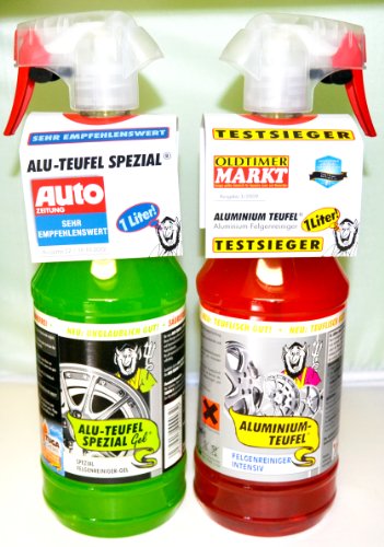Tuga Profi Felgenreiniger 2-er Set Alu-Teufel Spezial und Aluminium Teufel. Für Winter- und Sommerr